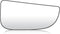 Passenger Right Side View Mirror Glass Replacement for Dodge Ram 1500 2500 3500 4500 5500 2009-2020, Replace 68067730AA...