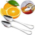 2Pcs Grapefruit Spoon Stainless Steel Fruit Spoon, Stainless Steel Spoon, Serrated Edge Ice Cream Scrape Cut Spoons For Fruit Dessert Cheese Veget...