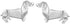 Boma Jewelry Sterling Silver Origami Dachshund Wiener Dog Stud Earrings...