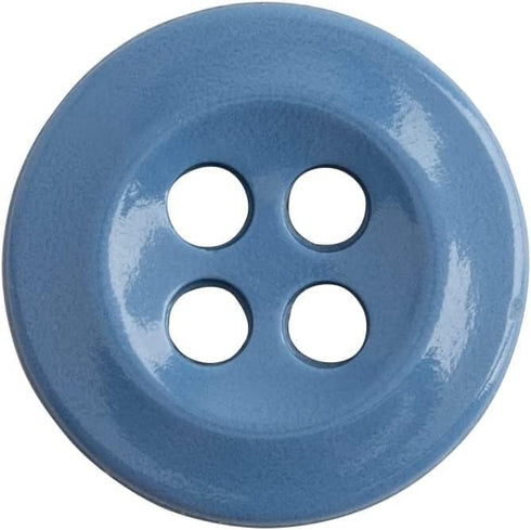 Light Blue Buttons 20L Button 4 Hole Button for Sewing 12.5mm Round Button 0.5 inch Plastic Buttons for Craft Heavy Duty Buttons Shirt Buttons Blo...
