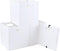 4-Pack Collapsible Plastic Storage Cube Bins, White Foldable Cube Storage Bins...