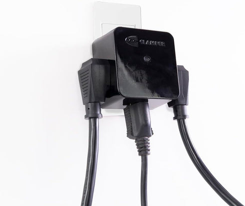 Clamper 3-Outlet Surge Protector 1800 Joules, 1875W, for TV, PC, Xbox, PS5, Refrigerators and Other Appliances (Compact Wall Surge Protector), iCL...