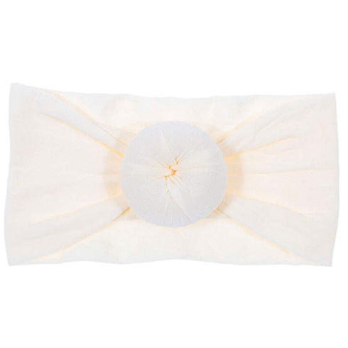 6 Pack Cute Toddler Baby Girls Elastic Soft Nylon Headwraps Infant Knot Bow Headband Turban (Set 2)...