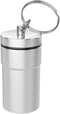 EZY DOSE Keychain Pill Case, Medicine Planner, Vitamin Organizer Box, Daily Planner, Safe for Money & Travel Items, Stainless Steel, Small, Color ...