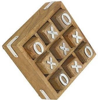 Handcrafted Gifts XO Blocks Tic Tac Toe Game Wooden- Family Board Games- Great Gifts for All Occasions...