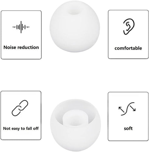 36 Pieces Small Earbud Tips Soft and Comfortable Silicone Earbud Tips Ear Bud Replacement Pieces Silicone Fit Most in-Ear Headphones?Inner Hole 3....