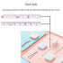 4 Pack Soft Measure, 4 Colors, 60 in / 1.5 m, Push Button, Retractable Soft Tape for Sewing and Cloth Ruler...