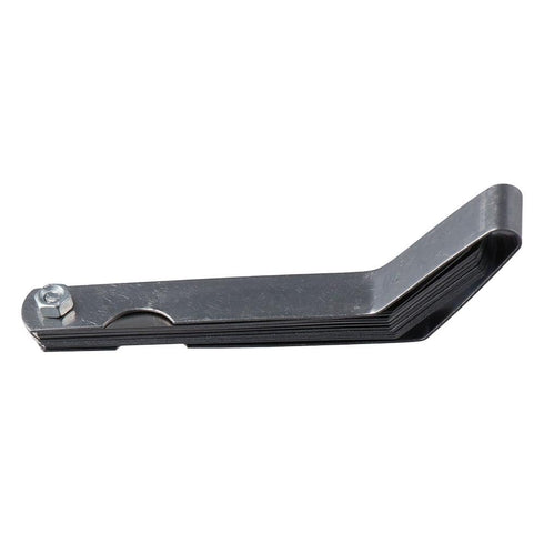 Offset Feeler Gauge Stainless Steel Measuring Tool Silver Measuring Gap Width/Thickness Durable Curved Feeler Gauge Woodworking Measurement...