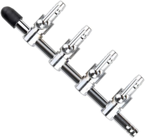 Aquarium Air Valve 4 Way Inline Manifold Air Flow Pump Tubing Splitter Lever Control Valve 4-Pack...