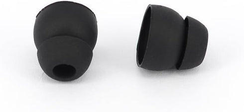 10pcs Black Double Flange Replacement Silicone Earbuds EarTips 4.1mm Connector(Fits PowerBeats 2 wireless)...