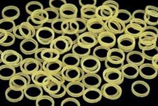 Amber 5/16" Heavy 6.5 oz - Orthodontic Elastic - Braces - Dental Rubber Bands...