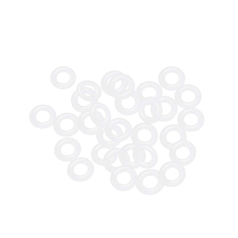uxcell Silicone O-Rings, 10mm OD 5.2mm ID 2.4mm Width VMQ Seal Gasket for Compressor Valves Pipe Repair, White, Pack of 30...