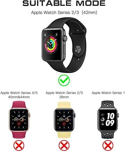 Waterproof Case for 42mm Apple Watch Series 3 and Series 2, Full Body Shell for Waterproof Dustproof Snowproof Anti-Scratch Shockproof Impact Resi...