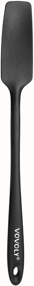 Vovoly Silicone Jar Spatula, Small Head with Long Handle, Rubber Spatulas Scraper for Jar, Blender, Bottle, etc. High Heat Resistant for Nonstick ...