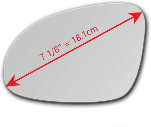 Replacement Mirror Glass with Adhesive for VW 06-10 Jetta | 05-10 Passat | 06-10 Rabbit | 11-14 Jetta Wagon SportWagen | 06-09 GTI | 08-09 GLI | 0...