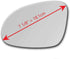 Replacement Mirror Glass with Adhesive for VW 06-10 Jetta | 05-10 Passat | 06-10 Rabbit | 11-14 Jetta Wagon SportWagen | 06-09 GTI | 08-09 GLI | 0...