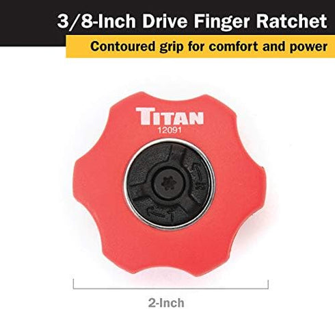 Titan 12091 3/8-Inch Drive 72-Tooth Finger Ratchet...