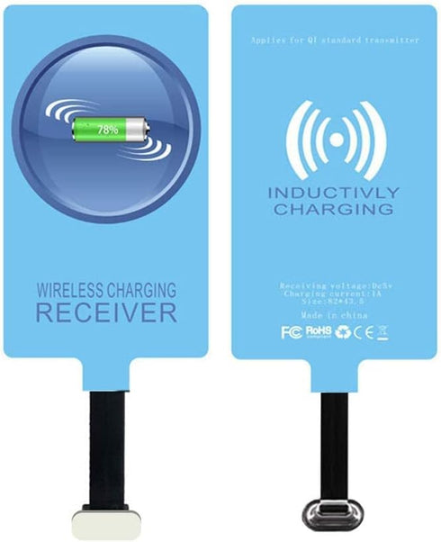 IVY QI Wireless Charging Receiver Adapter with Fast&Smart Microchip Technology for Samsung Galaxy A16 A26 A36 A56 A06 A15 A55 A35 A25 A54 A14 A34 ...