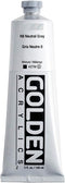 GOLDEN Heavy Body Acrylics, N8 Neutral Gray, 5 fl. oz. / 148 ml jar, Professional Acrylic Paint...