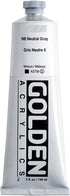 GOLDEN Heavy Body Acrylics, N8 Neutral Gray, 5 fl. oz. / 148 ml jar, Professional Acrylic Paint...