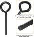 10 Pack Black 5/32 inch Standard Hex Dogging Key with Full Loop, Hex Dogging Key, Allen Key Sets Wrench Fit on Keychain Push Bar Panic Exit Device...