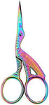 3.5" Titanium Stork Bird Embroidery Scissors Sewing Bird Shaped Dressmaker Shears Scissors for Craft Art Work, Embroidery Needle by ThreadNanny...