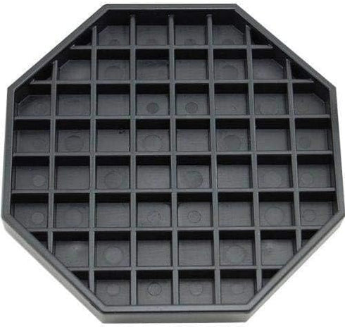 Octagon Coffee Drip Tray by Hard Black Plastic for Coffee Countertop | Drip Tray for Drink Dispenser (6" - 1 Pcs)...