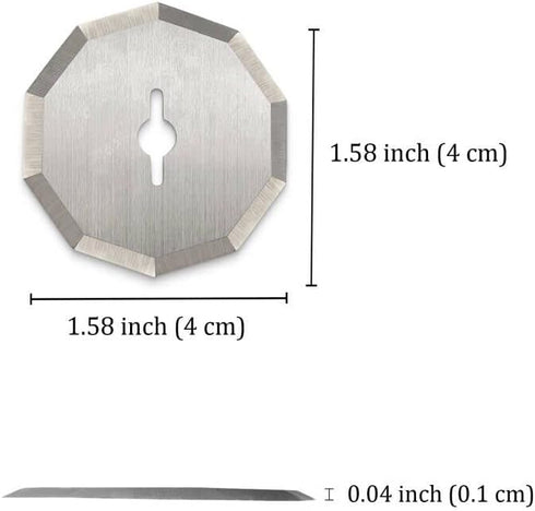 Replacement Rotary Blades Compatible with Worx WX2300 Zipsnip RC2600K,RC2601, RC2602, WX080L, WX081L Model Cutter Blade,New Life for the dull 1-1/...