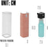 Touchscreen Mist Phone Screen Cleaner for All Phones Laptop and Tablet 2 in 1 Spray and Microfiber Cloth Mini Portable… (Light Pink)...