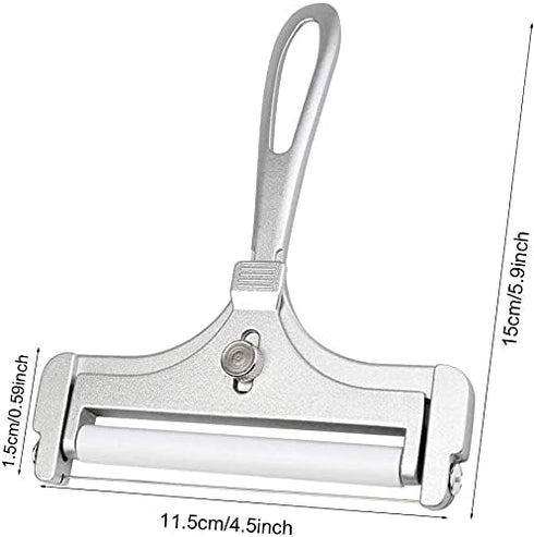 Stainless Steel Wire Cheese Slicer, Adjustable Thickness Cheese Cutter for Soft, Semi-Hard Cheeses Kitchen Cooking Tool...