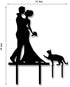 Wedding Anniverary In The Family Cake Topper Couple Bride Groom Cats...