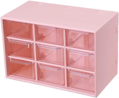 Mini Desk Organizer Drawer, Cute Plastic Desktop Art Craft Storage Drawer, Office Supplies Stationery Makeup Jewelry Box Organizer with Storage fo...
