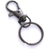 60 Pcs Premium Dark Grey Swivel Clasps Lanyard Snap Hooks with Key Rings, Key Chain Clip Hooks Lobster Claw Clasps for Keychain Clip Lanyard, Jewe...