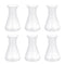 6pcs Sterile Erlenmeyer Flask 50ml Plastic Erlenmeyer Flask, Narrow Neck Education Experiment Supplies Narrow Conical with Graduations Education L...