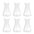 6pcs Sterile Erlenmeyer Flask 50ml Plastic Erlenmeyer Flask, Narrow Neck Education Experiment Supplies Narrow Conical with Graduations Education L...