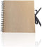 DIY Scrapbook Photo Album Kraft Paper Cover with Adhesive Pellets for Anniversary Wedding Travelling (No lettering on the cover)...