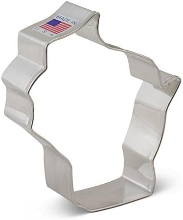 Wisconsin State Cookie Cutter 4" Made in USA by Ann Clark...