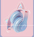 New Headworn Cat Ear Glow kids Wireless Bluetooth Headphones with Built-in Mic Children's Gift noise cancelling Earphones (Blue)...