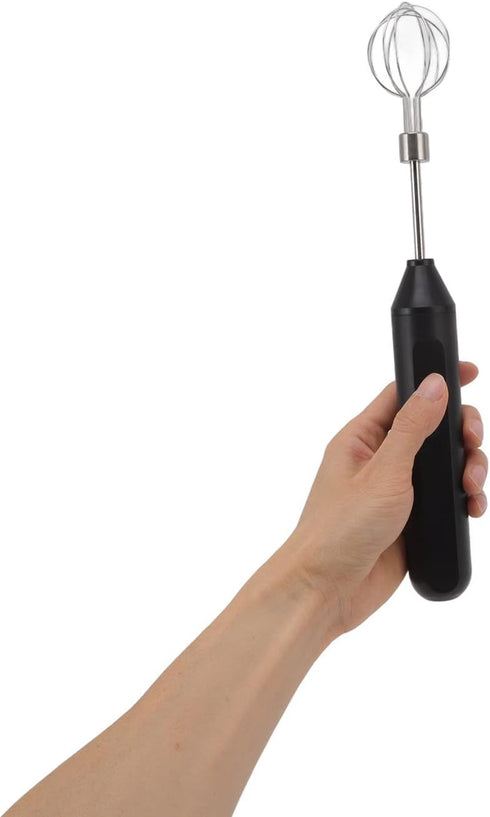 Electric Handheld Egg Beater, Round Head Electric Milk Frother Coffee Blender Milkshake Blender Foamer Battery Powered Whisk Balloon Mixer for Hom...