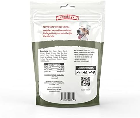 Beefeaters Dog Treats - Mini Knotted Bone Chicken Flavor 12ct | Rawhide Free Dog Foods | Real Chicken No Artificial Flavors | Digestion-Friendly, ...