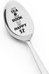 Birthday Christmas Gifts for Women Men Graduation Gifts for Bookworm Friends Sister Drink Tea Read Book Be Happy Spoon Anniversary Graduation Gift...