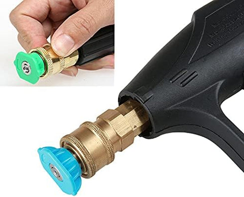 7 Pieces Pressure Washer Spray Nozzles Tips Set 1/4Inch Quick Connect, 2.5 GPM, Rated Up to 4500 PSI...
