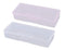 2 Pcs Plastic Transparent Multifunctional Rectangular Storage Box Nail Art Tool Box Office Supplies Organizer Manicure Tool Box...