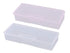 2 Pcs Plastic Transparent Multifunctional Rectangular Storage Box Nail Art Tool Box Office Supplies Organizer Manicure Tool Box...