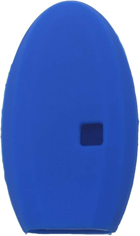 LemSa 2Pcs Rubber Silicone Smart Key Fob Case Cover Protector Holder for Nissan Altima Maxima Murano Armada Gt-r Sentra Altima Rogue Pathfinder, R...