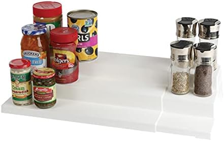 Dial Industries Adjustable 3 Tier Expandable Shelf Spice and Seasoning Jars Kitchen Countertop and Cabinet Rack Organizer...
