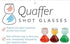 Double Bubble Layered Shot Glass – Chaser Shot Glass Jigger for Smooth Tasty Shots – Fun Unique Split Shot Glasses Barware (1.25oz Top & 2.25oz Bo...