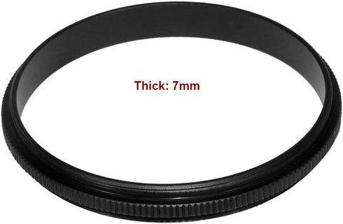 9 Pieces Filter Ring Adapter Set, Camera Lens Male to Male Metal Stepping Rings Kit (Includes 9pcs Male to Male Set 46-46mm 49-49mm 52-52mm 55-55m...