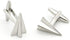 Paper Plane Cuff Links Silver Color Cute Cufflinks With Gift Box...