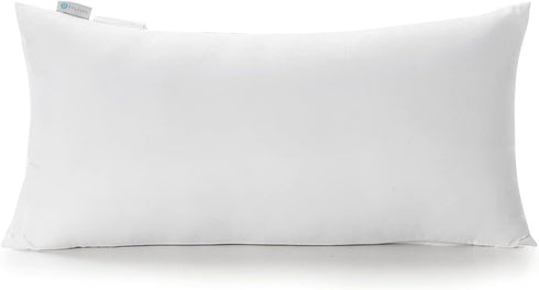 Acanva Polyester Decorative Rectangle Throw Pillow Inserts, Hypoallergenic Form Stuffer Cushion Sham Filler, 16x26, White, 1 Count (Pack of 1)...